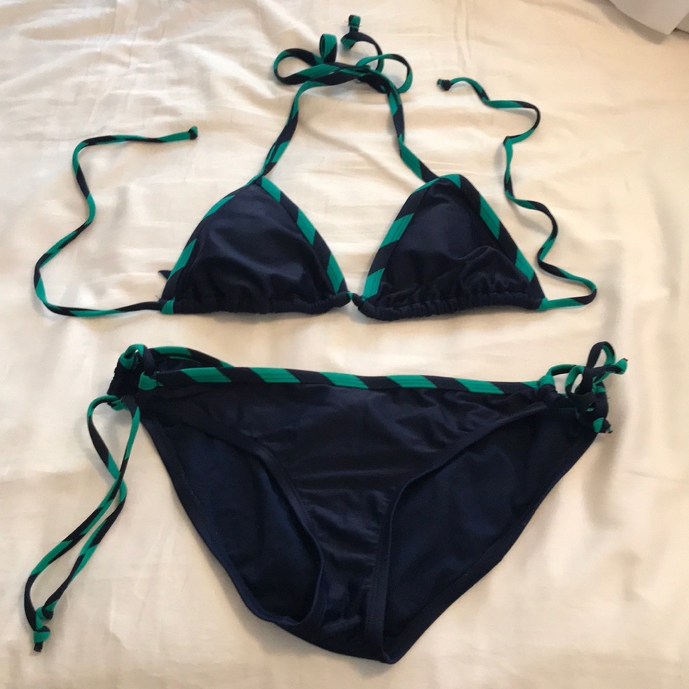 Xhilaration Navy String Bikini